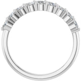 14K White 1/2 CTW Lab-Grown Diamond Anniversary Band