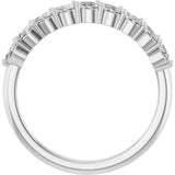 14K White Gold 1/2 CTW Natural Diamond Anniversary Band