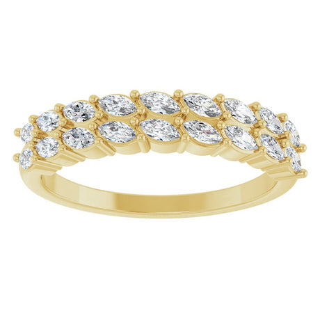 14K Yellow Gold 1/2 CTW Lab-Grown Diamond Anniversary Band