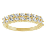 14K Yellow Gold 1/2 CTW Lab-Grown Diamond Anniversary Band