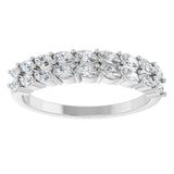14K White 1/2 CTW Lab-Grown Diamond Anniversary Band