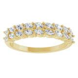 14K Yellow 1/2 CTW Lab-Grown Diamond Anniversary Band