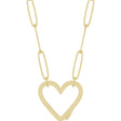 14K Yellow Heart Charm 16" Necklace