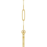 14K Yellow Gold Heart Charm 16" Necklace
