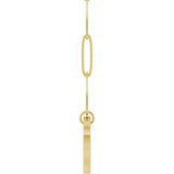 14K Yellow Gold Heart Charm 18" Necklace