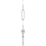 Sterling Silver Heart Charm 18" Necklace
