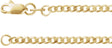14K Yellow Gold 1.95 mm Curb 16" Chain