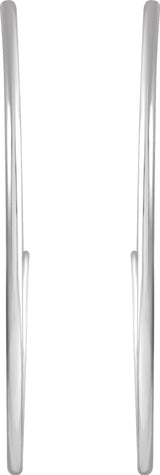 Sterling Silver 38 mm Hoop Earrings