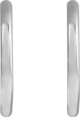Sterling Silver 12 mm Hoop Earrings