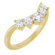 14K Yellow Gold 1/2 CTW Natural Diamond Contour Band