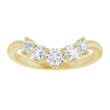 14K Yellow Gold 1/2 CTW Lab-Grown Diamond Contour Band