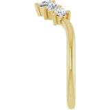 14K Yellow Gold 1/2 CTW Lab-Grown Diamond Contour Band