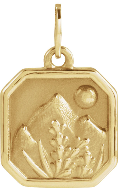 14K Yellow Mountain Pendant