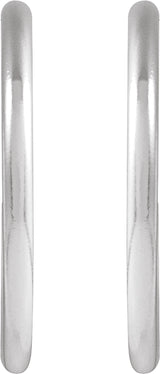 Sterling Silver 15 mm Hoop Earrings
