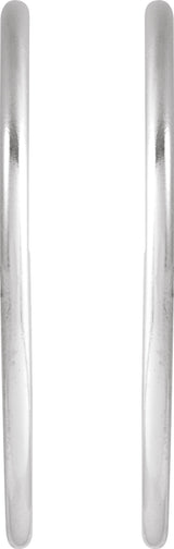 Sterling Silver 25 mm Hoop Earrings