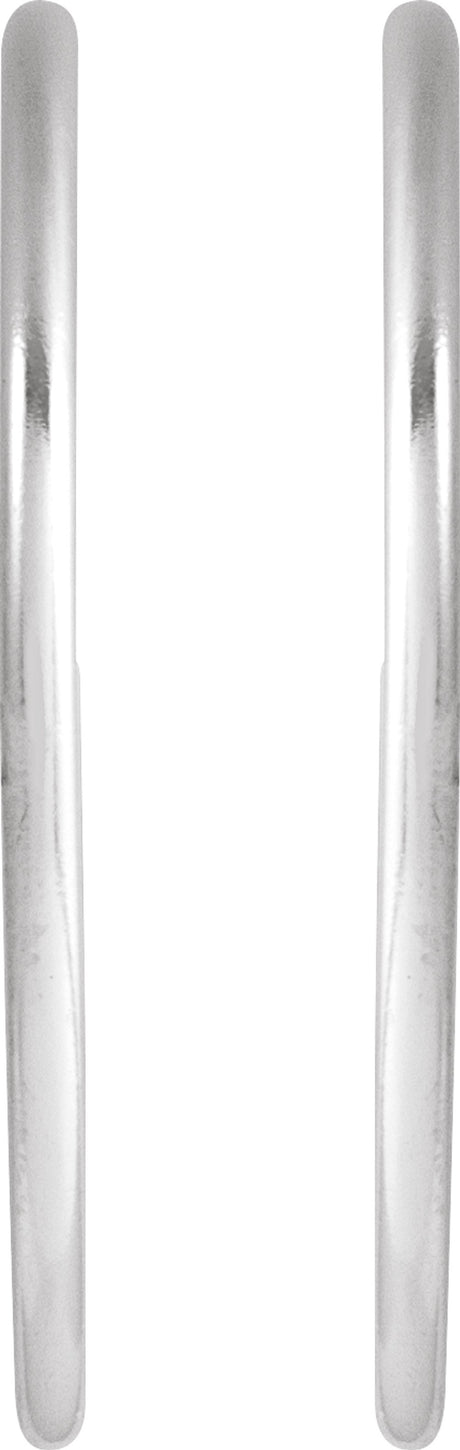 Sterling Silver 25 mm Hoop Earrings