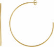 14K Yellow Gold-Filled 45 mm Hoop Earrings