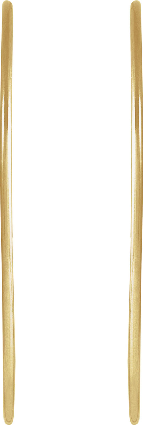 14K Yellow Gold-Filled 45 mm Hoop Earrings