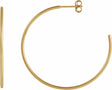 14K Yellow Gold-Filled 38 mm Hoop Earrings