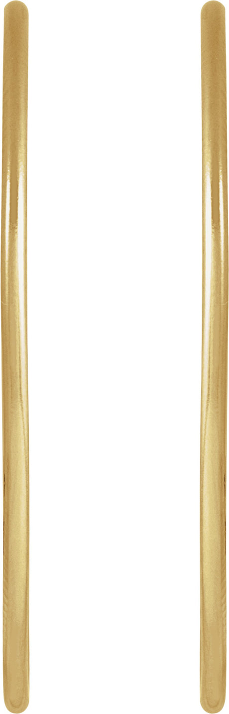 14K Yellow Gold-Filled 38 mm Hoop Earrings