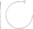 Sterling Silver 45 mm Hoop Earrings