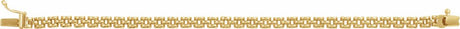 14K Yellow Gold 4 mm Panther 6 1/2" Chain