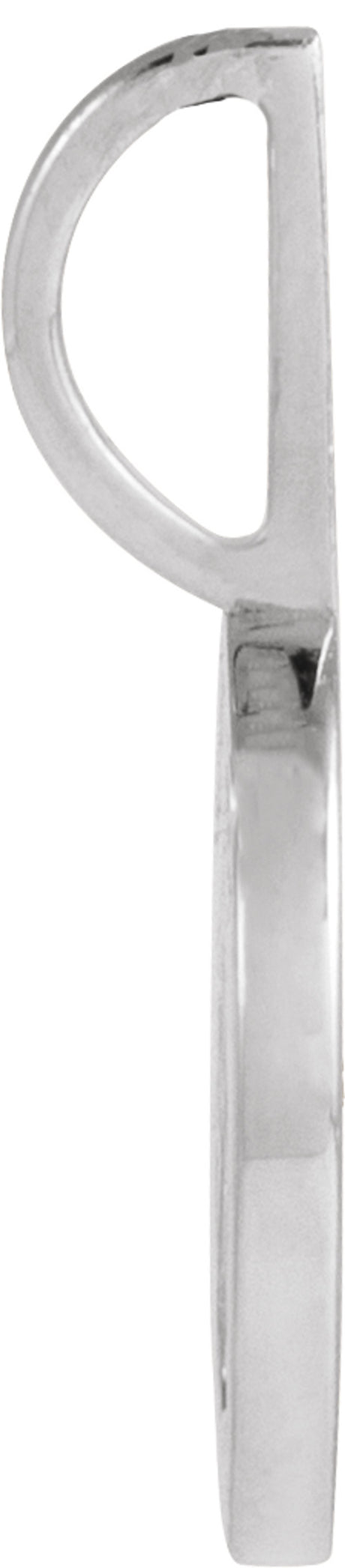 14K White Gold .03 CTW Natural Diamond Mama Bear Pendant 