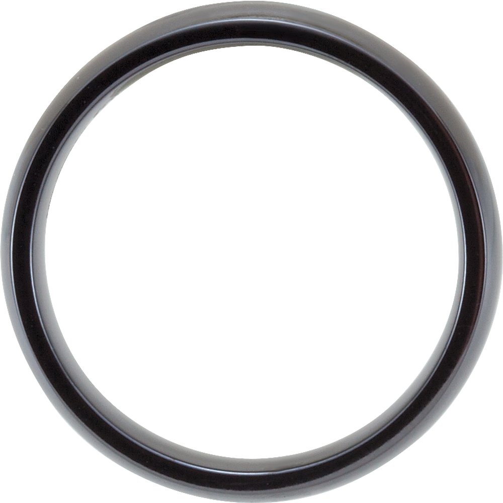 Black Titanium 6 mm Comfort-Fit Half Round Band