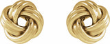 14K Yellow 8 mm Knot Earrings