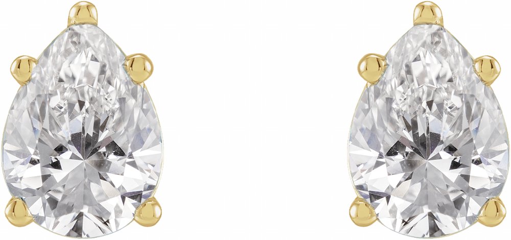 14K Yellow 5/8 CTW Natural Diamond Earrings