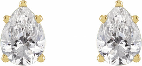 14K Yellow Gold 3/4 CTW Lab-Grown Diamond Earrings