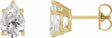 14K Yellow Gold 1 1/3 CTW Lab-Grown Diamond Earrings