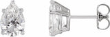 14K White Gold 5/8 CTW Natural Diamond Earrings