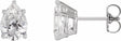 14K White Gold 5/8 CTW Natural Diamond Earrings