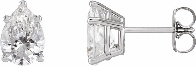 14K White Gold 5/8 CTW Natural Diamond Earrings