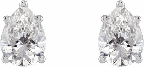 14K White Gold 3/4 CTW Lab-Grown Diamond Earrings