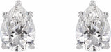 14K White Gold 1 1/3 CTW Lab-Grown Diamond Earrings