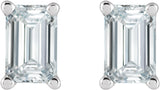 14K White Gold 5/8 CTW Lab-Grown Diamond Earrings
