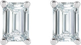 14K White Gold 1/2 CTW Lab-Grown Diamond Earrings