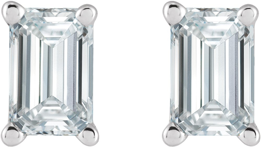 14K White Gold 1 1/2 CTW Lab-Grown Diamond Earrings