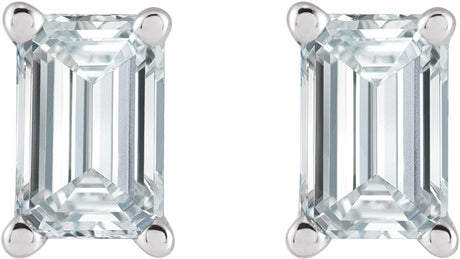 14K White Gold 1/2 CTW Lab-Grown Diamond Earrings
