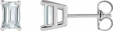 14K White Gold 1/2 CTW Lab-Grown Diamond Earrings