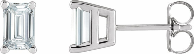 14K White Gold 1/2 CTW Lab-Grown Diamond Earrings