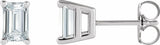 14K White Gold 5/8 CTW Lab-Grown Diamond Earrings