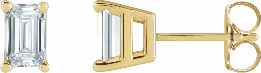 14K Yellow Gold 3/4 CTW Natural Diamond Earrings