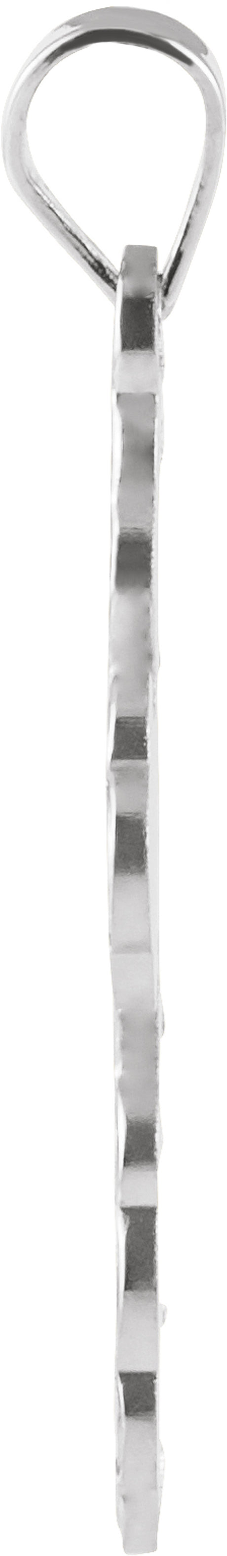 Sterling Silver 19x13 mm Orthodox Cross Pendant 