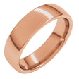 10K Rose 5.5 mm Comfort-Fit European-Style Band Size 10