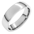 10K White Gold 5.5 mm Comfort-Fit European-Style Band Size 7