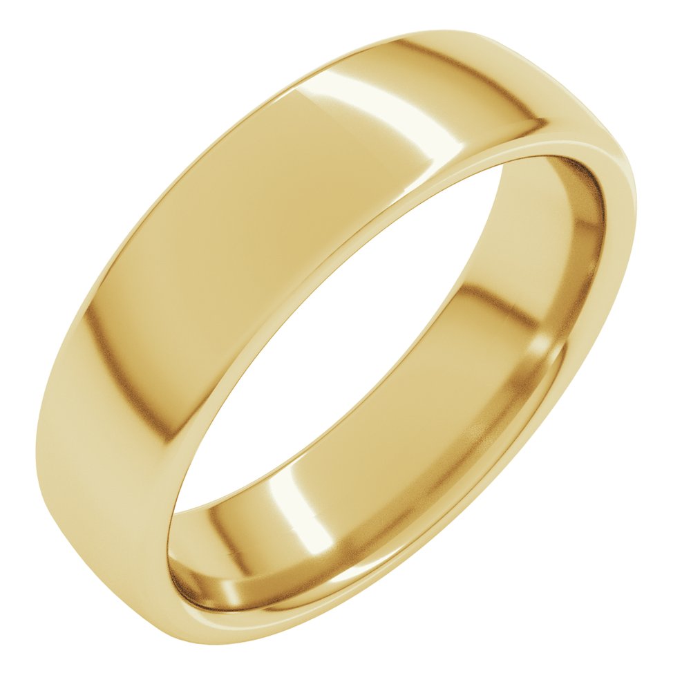 14K Yellow Gold 5.5 mm Comfort-Fit European-Style Band Size 5