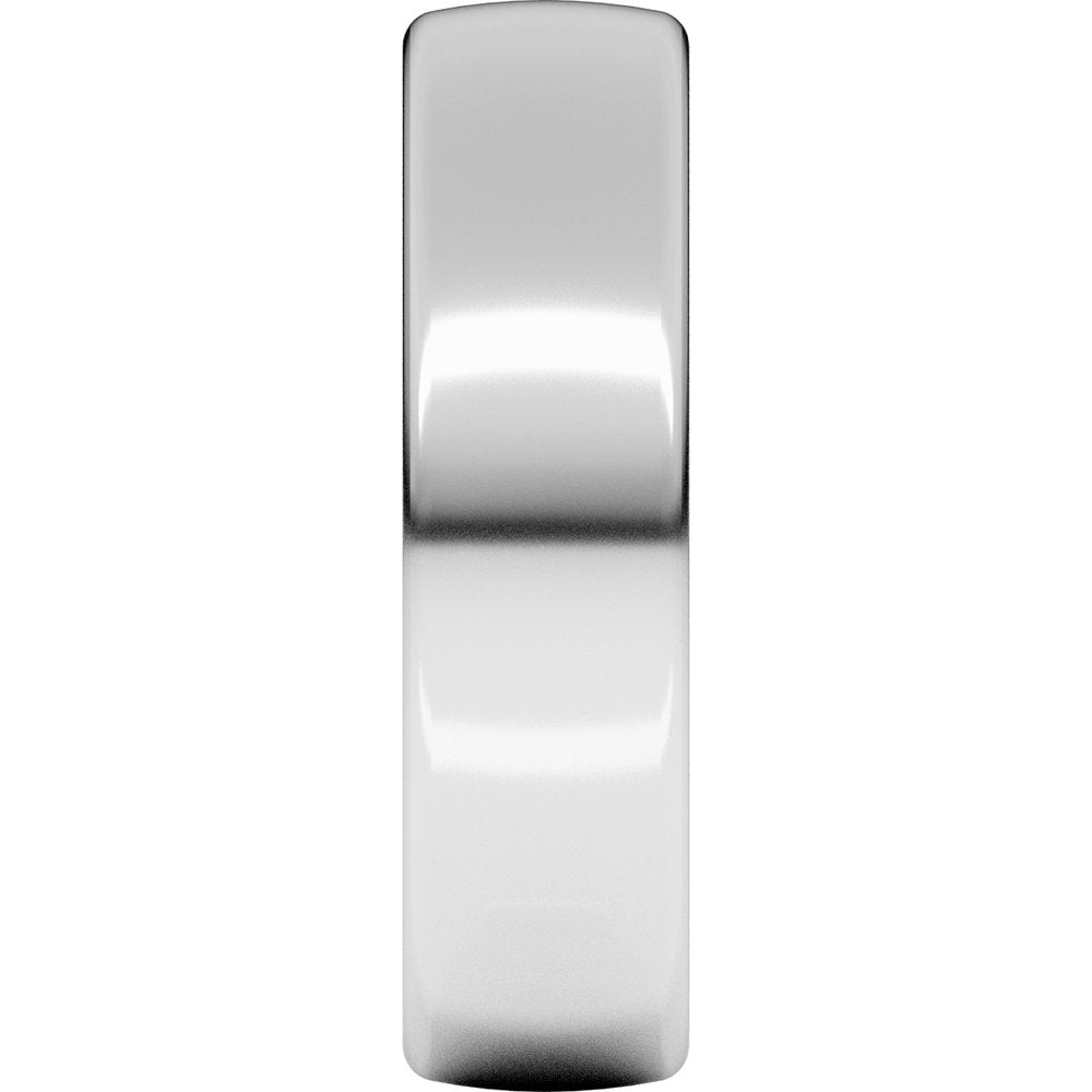 10K White Gold 5.5 mm Comfort-Fit European-Style Band Size 9